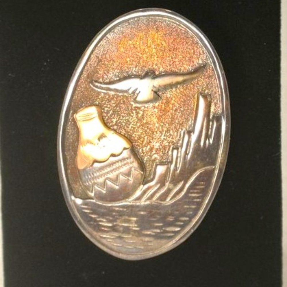 Native American Sterling Brooch/Pendant